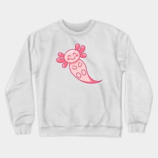 Happy Pink Axolotl Crewneck Sweatshirt